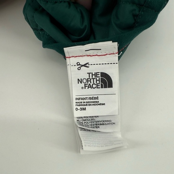 North Face Baby Boy's Reversible Green/Camo Coat - Picture 4 of 4